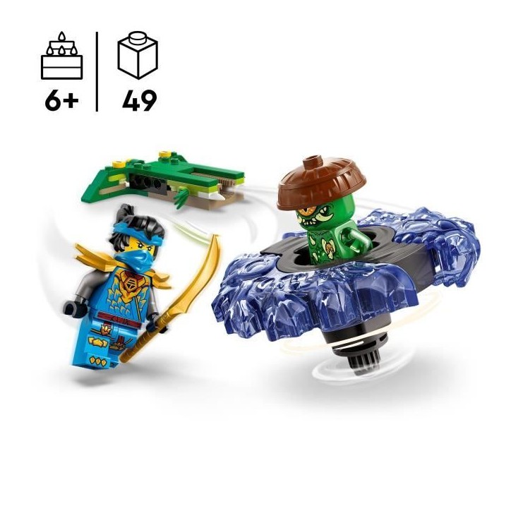 LEGO NINJAGO 71849 Nya contre la Toupie du Monstre Mutant - Jeu de Construction 6 ans LEGO NINJAGO 71849 Nya contre la Toupie du Monstre Mutant - Jeu de Construction 6 ans