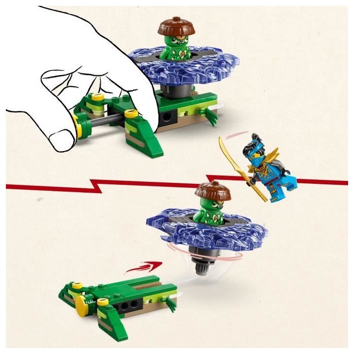 LEGO NINJAGO 71849 Nya contre la Toupie du Monstre Mutant - Jeu de Construction 6 ans LEGO NINJAGO 71849 Nya contre la Toupie du Monstre Mutant - Jeu de Construction 6 ans