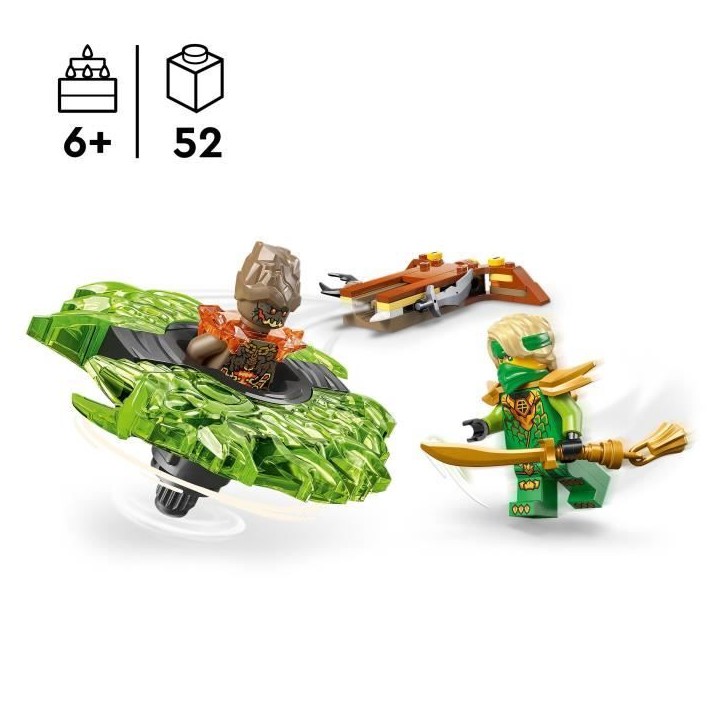 LEGO NINJAGO 71850 Lloyd contre la Toupie du Monstre de la Terre - Jeu de Construction
