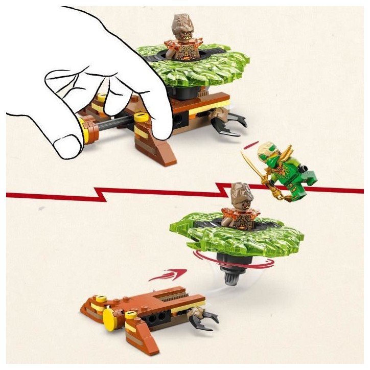 LEGO NINJAGO 71850 Lloyd contre la Toupie du Monstre de la Terre - Jeu de Construction