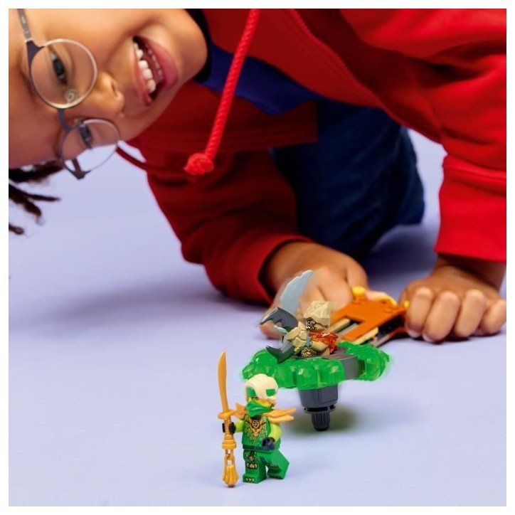 LEGO NINJAGO 71850 Lloyd contre la Toupie du Monstre de la Terre - Jeu de Construction