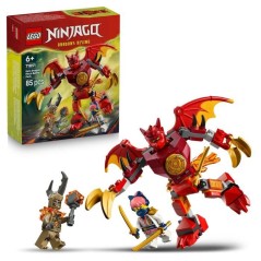 LEGO NINJAGO 71851 Pack de Combat : le Robot Dragon de Kai - Jouet de