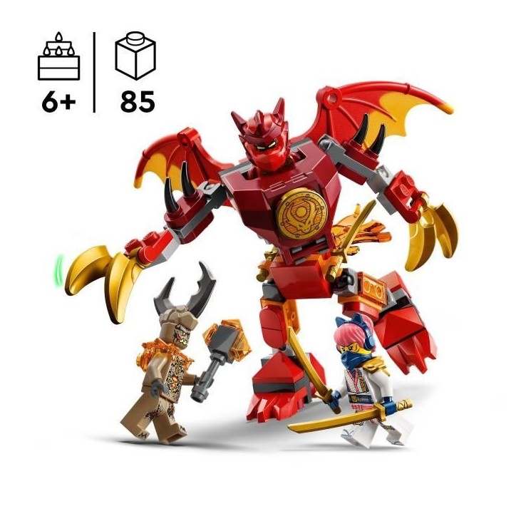 LEGO NINJAGO 71851 Pack de Combat : le Robot Dragon de Kai - Jouet de Construction 6 ans LEGO NINJAGO 71851 Pack de Combat : le Robot Dragon de Kai - Jouet de Construction 6 ans