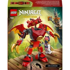 LEGO NINJAGO 71851 Pack de Combat : le Robot Dragon de Kai - Jouet de