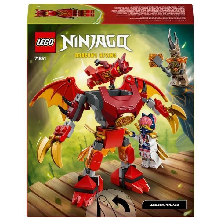 LEGO NINJAGO 71851 Pack de Combat : le Robot Dragon de Kai - Jouet de Construction 6 ans LEGO NINJAGO 71851 Pack de Combat : le Robot Dragon de Kai - Jouet de Construction 6 ans