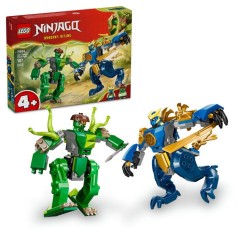 LEGO NINJAGO 71853 Le Combat du Robot Dragon de Jay - Jeu de Construct