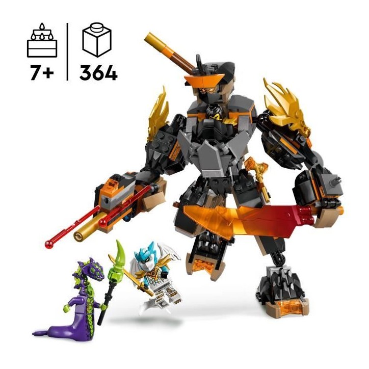 LEGO NINJAGO 71854 La Mission du Robot Cole et du Dragon Zane - Jeu de Construction 7 ans LEGO NINJAGO 71854 La Mission du Robot Cole et du Dragon Zane - Jeu de Construction 7 ans