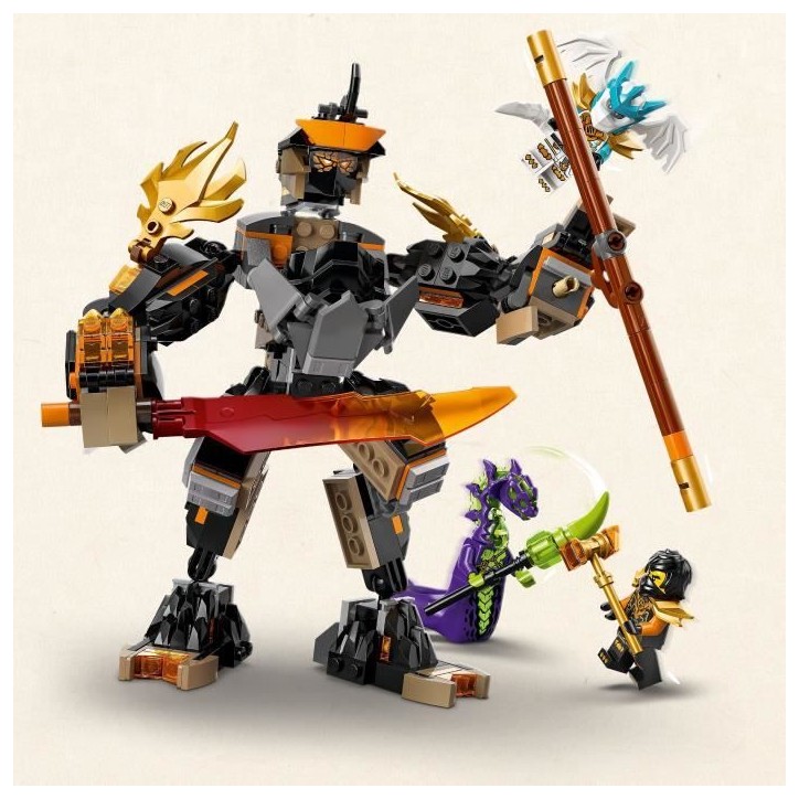LEGO NINJAGO 71854 La Mission du Robot Cole et du Dragon Zane - Jeu de Construction 7 ans LEGO NINJAGO 71854 La Mission du Robot Cole et du Dragon Zane - Jeu de Construction 7 ans
