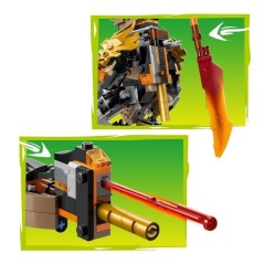 LEGO NINJAGO 71854 La Mission du Robot Cole et du Dragon Zane - Jeu de