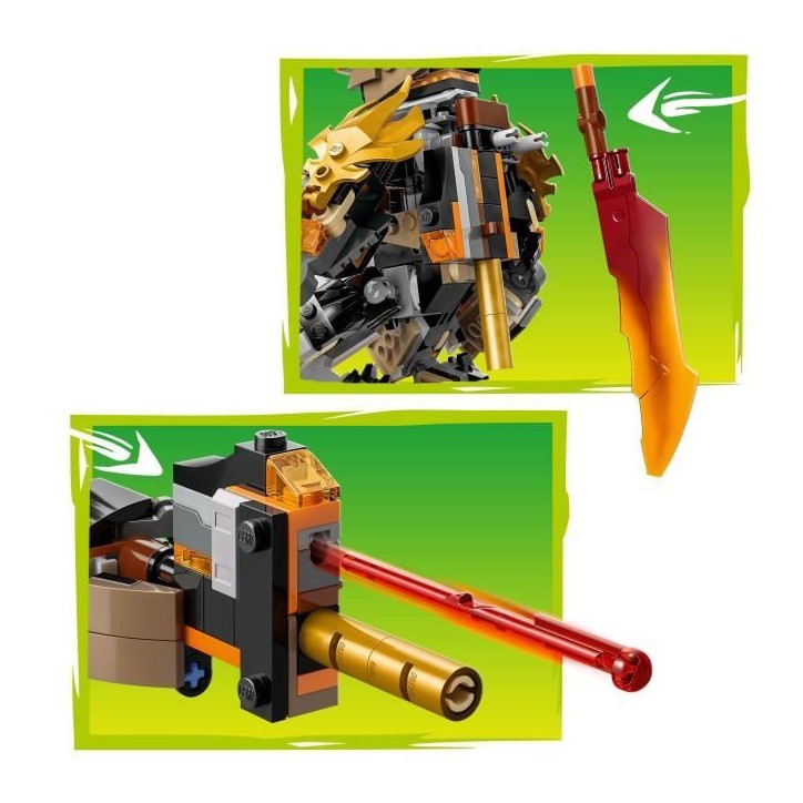 LEGO NINJAGO 71854 La Mission du Robot Cole et du Dragon Zane - Jeu de Construction 7 ans LEGO NINJAGO 71854 La Mission du Robot Cole et du Dragon Zane - Jeu de Construction 7 ans
