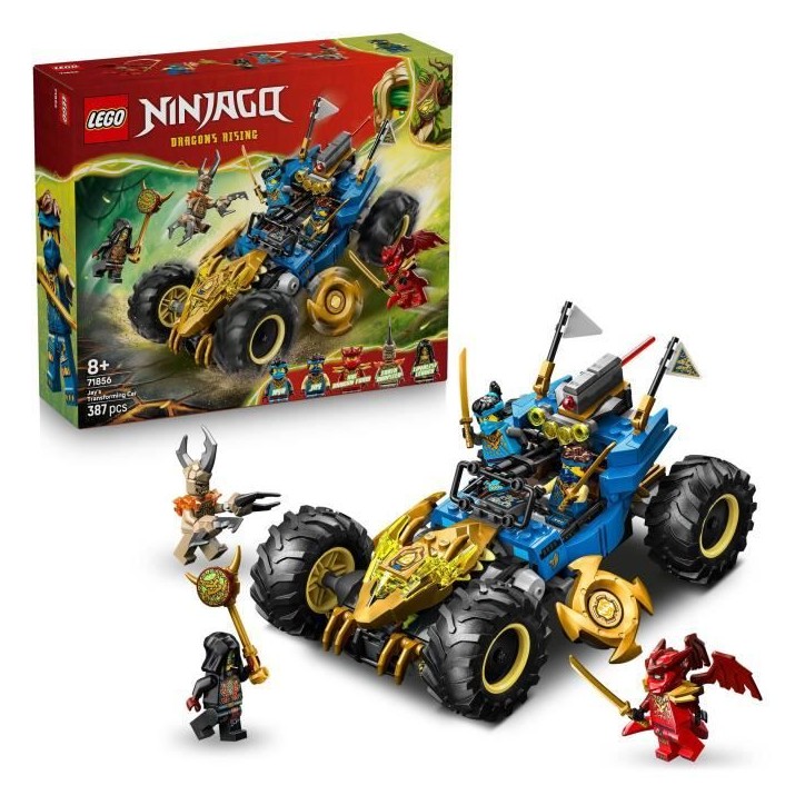 LEGO NINJAGO 71856 La Voiture Transformable de Jay - Jeu de Construction 8 ans - Cadeau LEGO NINJAGO 71856 La Voiture Transformable de Jay - Jeu de Construction 8 ans - Cadeau