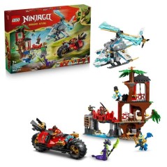 LEGO NINJAGO 71857 La Cabane et les Véhicules des Ninjas - Jeu de Con