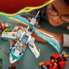 LEGO NINJAGO 71857 La Cabane et les Véhicules des Ninjas - Jeu de Con