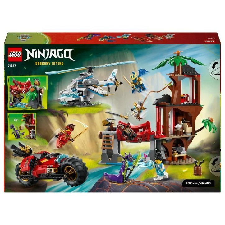 LEGO NINJAGO 71857 La Cabane et les Véhicules des Ninjas - Jeu de Construction des 7 ans LEGO NINJAGO 71857 La Cabane et les Véhicules des Ninjas - Jeu de Construction des 7 ans
