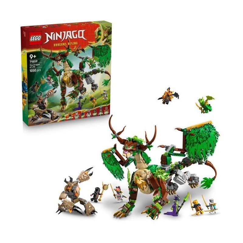 LEGO NINJAGO 71859 Le Dragon de Vie - Jouet de Construction pour Garç