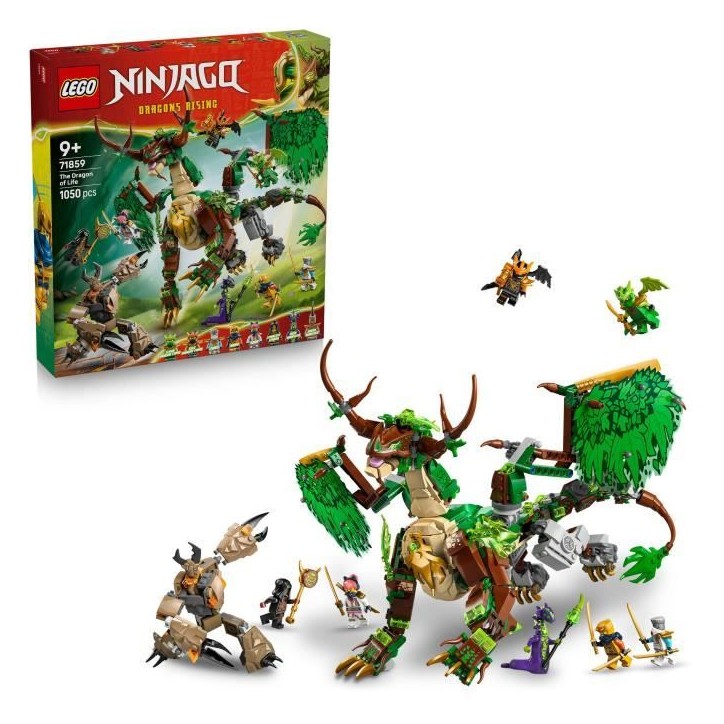 LEGO NINJAGO 71859 Le Dragon de Vie - Jouet de Construction pour Garçon ou Fille des 8 ans