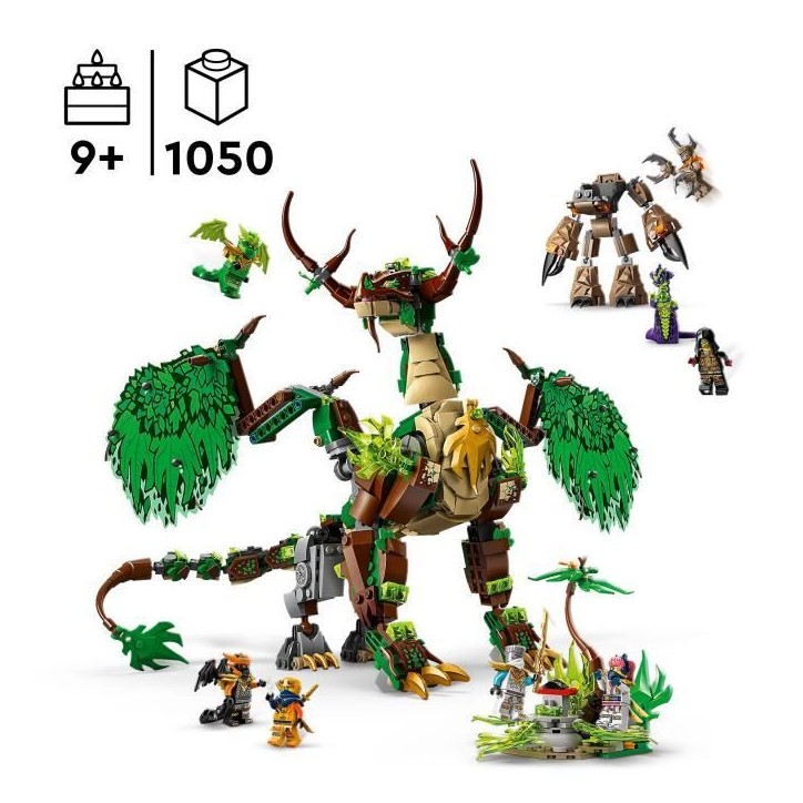 LEGO NINJAGO 71859 Le Dragon de Vie - Jouet de Construction pour Garçon ou Fille des 8 ans