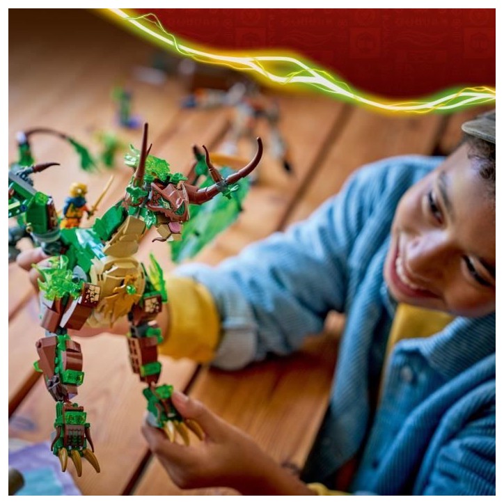 LEGO NINJAGO 71859 Le Dragon de Vie - Jouet de Construction pour Garçon ou Fille des 8 ans