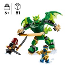 LEGO NINJAGO 71862 Pack de Combat : le Robot Dragon de Lloyd - Jeu Ninja 6 ans - Cadeau