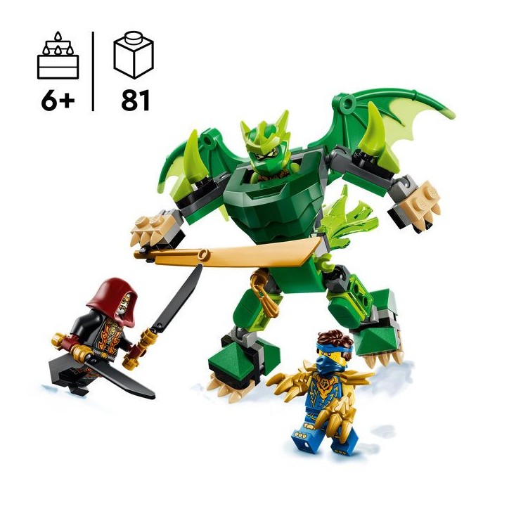 LEGO NINJAGO 71862 Pack de Combat : le Robot Dragon de Lloyd - Jeu Ninja 6 ans - Cadeau LEGO NINJAGO 71862 Pack de Combat : le Robot Dragon de Lloyd - Jeu Ninja 6 ans - Cadeau