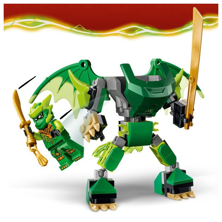 LEGO NINJAGO 71862 Pack de Combat : le Robot Dragon de Lloyd - Jeu Ninja 6 ans - Cadeau LEGO NINJAGO 71862 Pack de Combat : le Robot Dragon de Lloyd - Jeu Ninja 6 ans - Cadeau