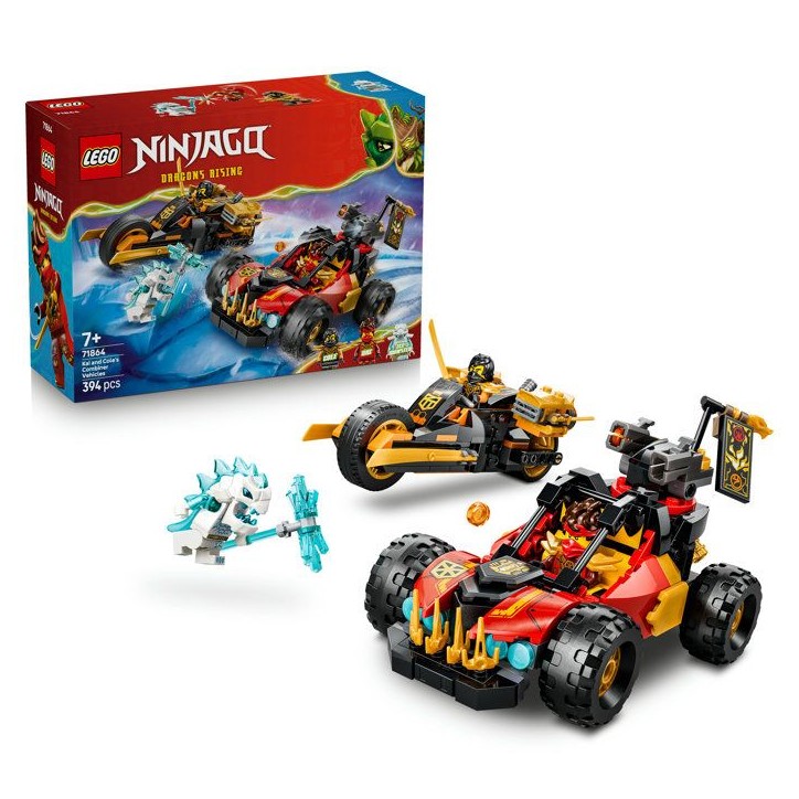 LEGO NINJAGO 71864 Véhicules Combinables de Kai et Cole - Jouet Voiture de Ninja des 7 ans LEGO NINJAGO 71864 Véhicules Combinables de Kai et Cole - Jouet Voiture de Ninja des 7 ans