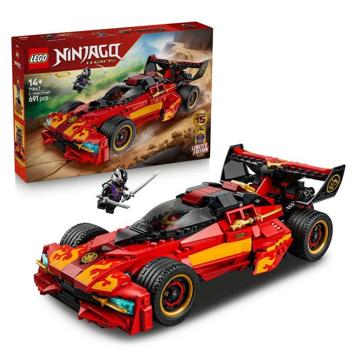 LEGO NINJAGO 71867 Le Chargeur Ninja X-1 : 15e Anniversaire - Jeu de Construction pour Ado LEGO NINJAGO 71867 Le Chargeur Ninja X-1 : 15e Anniversaire - Jeu de Construction pour Ado