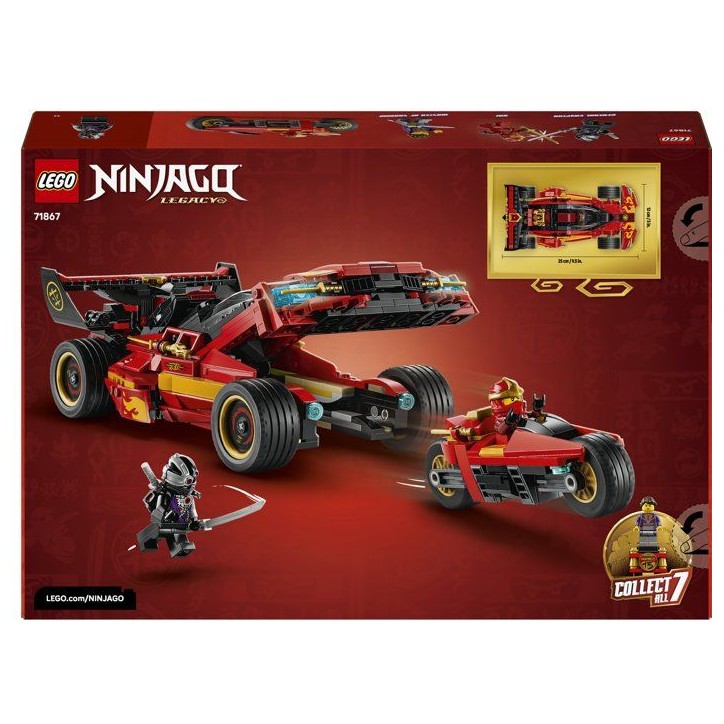 LEGO NINJAGO 71867 Le Chargeur Ninja X-1 : 15e Anniversaire - Jeu de Construction pour Ado LEGO NINJAGO 71867 Le Chargeur Ninja X-1 : 15e Anniversaire - Jeu de Construction pour Ado