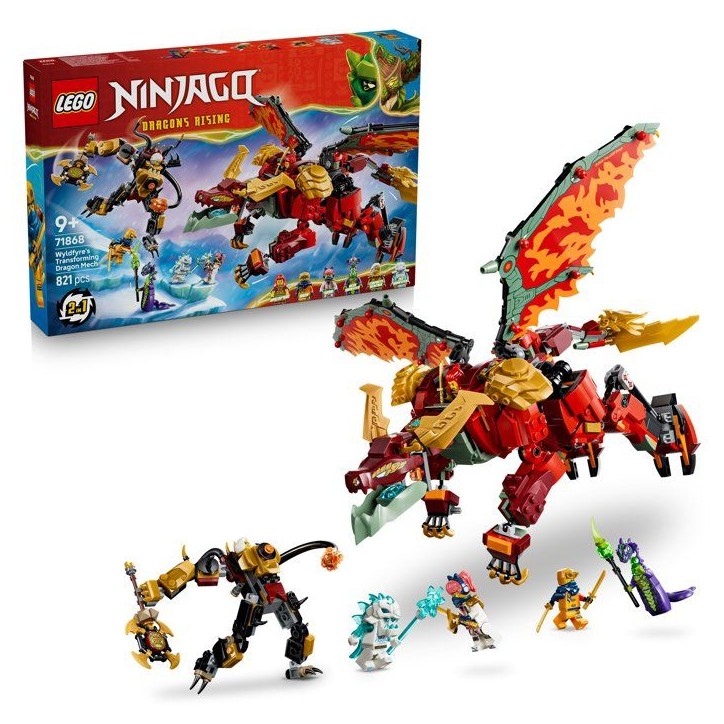 LEGO NINJAGO 71868 Le Robot Dragon Transformable de Braséra - Jouet Ninja 2-en-1 des 9 ans LEGO NINJAGO 71868 Le Robot Dragon Transformable de Braséra - Jouet Ninja 2-en-1 des 9 ans