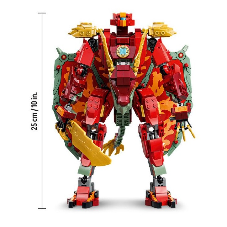 LEGO NINJAGO 71868 Le Robot Dragon Transformable de Braséra - Jouet Ninja 2-en-1 des 9 ans LEGO NINJAGO 71868 Le Robot Dragon Transformable de Braséra - Jouet Ninja 2-en-1 des 9 ans
