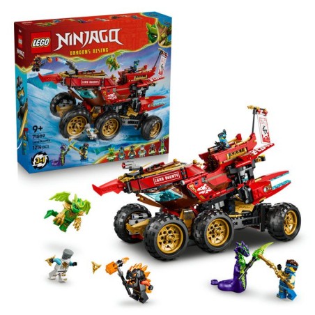 LEGO NINJAGO 71869 Le Bounty Terrestre - Jouet Ninja 3-en-1 des 9 ans