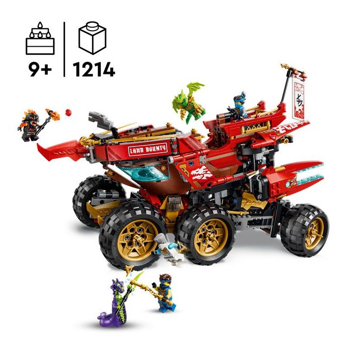 LEGO NINJAGO 71869 Le Bounty Terrestre - Jouet Ninja 3-en-1 des 9 ans pour Garçon ou Fille LEGO NINJAGO 71869 Le Bounty Terrestre - Jouet Ninja 3-en-1 des 9 ans pour Garçon ou Fille