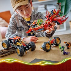 LEGO NINJAGO 71869 Le Bounty Terrestre - Jouet Ninja 3-en-1 des 9 ans