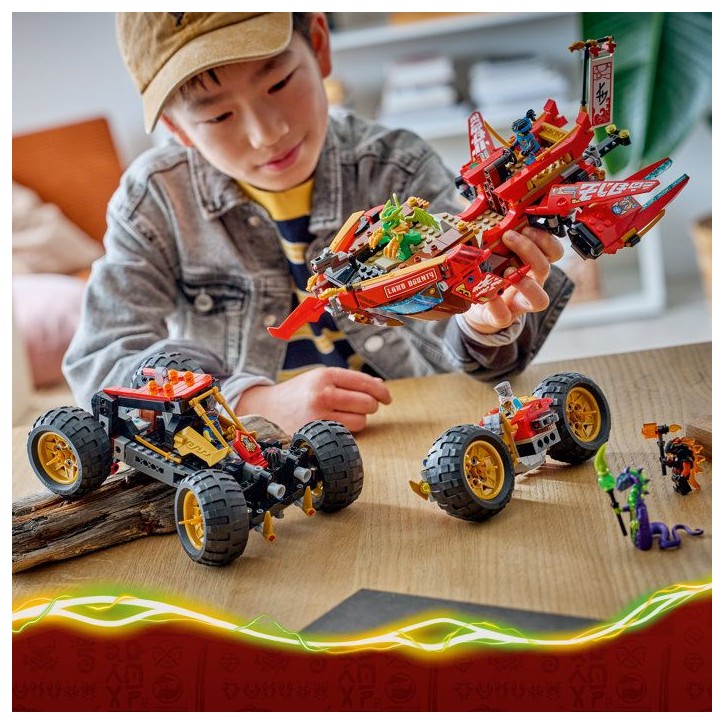 LEGO NINJAGO 71869 Le Bounty Terrestre - Jouet Ninja 3-en-1 des 9 ans pour Garçon ou Fille LEGO NINJAGO 71869 Le Bounty Terrestre - Jouet Ninja 3-en-1 des 9 ans pour Garçon ou Fille