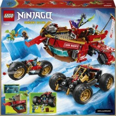 LEGO NINJAGO 71869 Le Bounty Terrestre - Jouet Ninja 3-en-1 des 9 ans