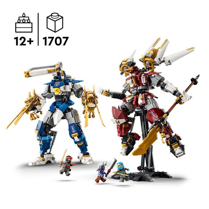 LEGO NINJAGO 71870 Les Robots Titan Jumeaux - Jeu Ado 12 ans avec Figurines - Décoration LEGO NINJAGO 71870 Les Robots Titan Jumeaux - Jeu Ado 12 ans avec Figurines - Décoration