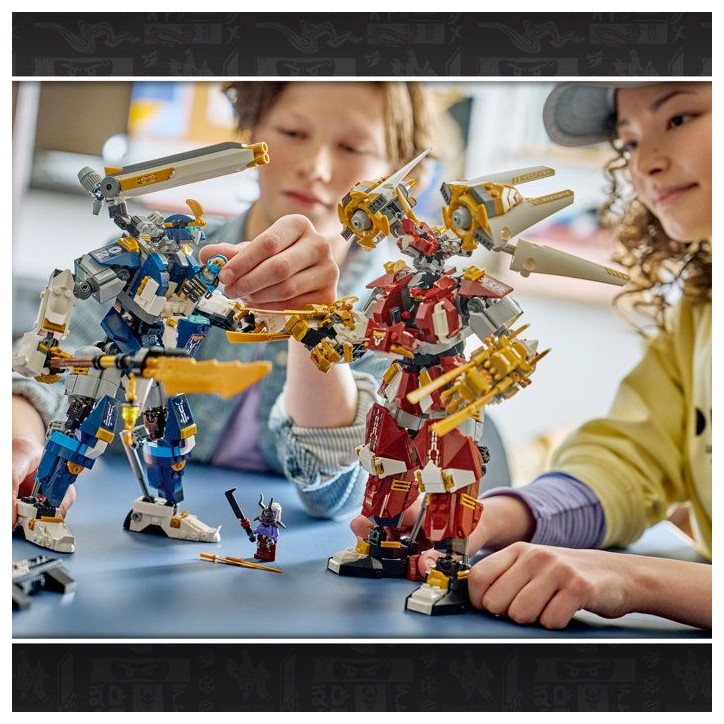 LEGO NINJAGO 71870 Les Robots Titan Jumeaux - Jeu Ado 12 ans avec Figurines - Décoration LEGO NINJAGO 71870 Les Robots Titan Jumeaux - Jeu Ado 12 ans avec Figurines - Décoration