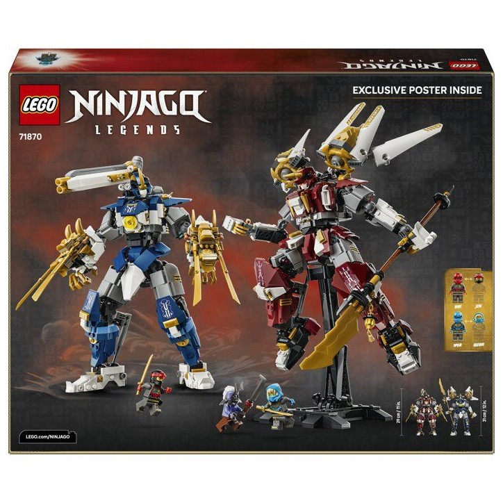 LEGO NINJAGO 71870 Les Robots Titan Jumeaux - Jeu Ado 12 ans avec Figurines - Décoration LEGO NINJAGO 71870 Les Robots Titan Jumeaux - Jeu Ado 12 ans avec Figurines - Décoration