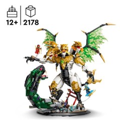 LEGO NINJAGO 71872 Le Combat de l'Ultra Dragon - Jouet Ninja pour Ado des 12 ans - Cadeau