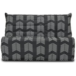 Banquette BZ COMFORT BULTEX - Tissu chevrons - Couchage 138 x 188 x 12