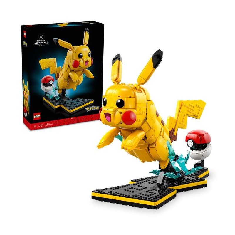LEGO Pokémon 72152 - Pikachu et Poké Ball - Set Collector pour Adult