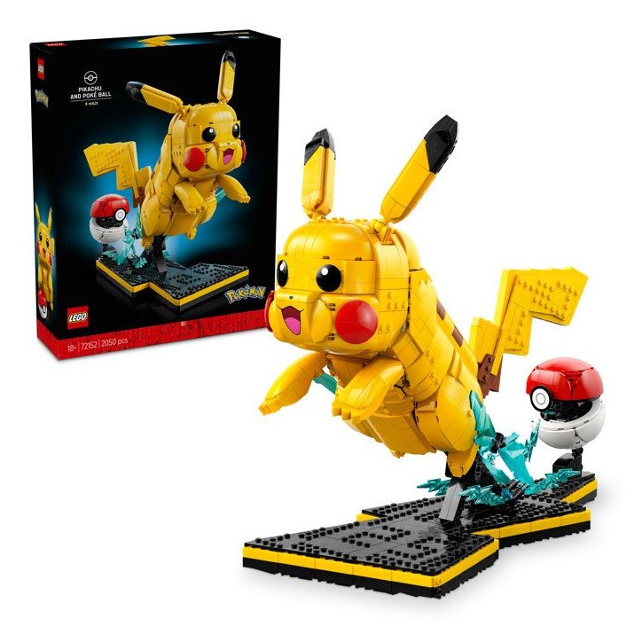 LEGO Pokémon 72152 - Pikachu et Poké Ball - Set Collector pour Adulte - Idée Cadeau Gaming LEGO Pokémon 72152 - Pikachu et Poké Ball - Set Collector pour Adulte - Idée Cadeau Gaming