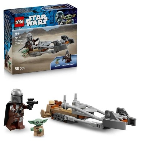 LEGO Star Wars 75436 Le Speeder Bike du Mandalorien et Grogu - Jouet 6