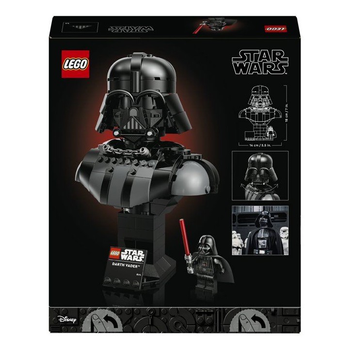 LEGO Star Wars 75439 Le Buste de Dark Vador - Set de Construction pour Adulte - Cadeau