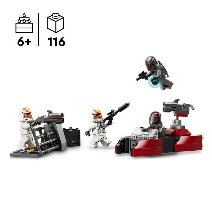 LEGO Star Wars 75449 Pack de Combat Le Siege de Mandalore - Jeu de Construction des 6 ans LEGO Star Wars 75449 Pack de Combat Le Siege de Mandalore - Jeu de Construction des 6 ans