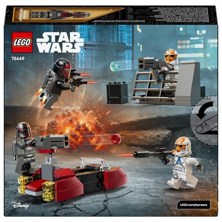 LEGO Star Wars 75449 Pack de Combat Le Siege de Mandalore - Jeu de Construction des 6 ans LEGO Star Wars 75449 Pack de Combat Le Siege de Mandalore - Jeu de Construction des 6 ans