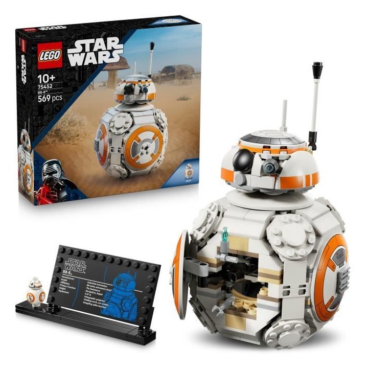 LEGO Star Wars 75452 Droide Astromécano BB-8 - Jeu de Construction Garçon ou Fille 10 ans LEGO Star Wars 75452 Droide Astromécano BB-8 - Jeu de Construction Garçon ou Fille 10 ans