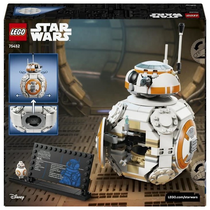 LEGO Star Wars 75452 Droide Astromécano BB-8 - Jeu de Construction Garçon ou Fille 10 ans LEGO Star Wars 75452 Droide Astromécano BB-8 - Jeu de Construction Garçon ou Fille 10 ans