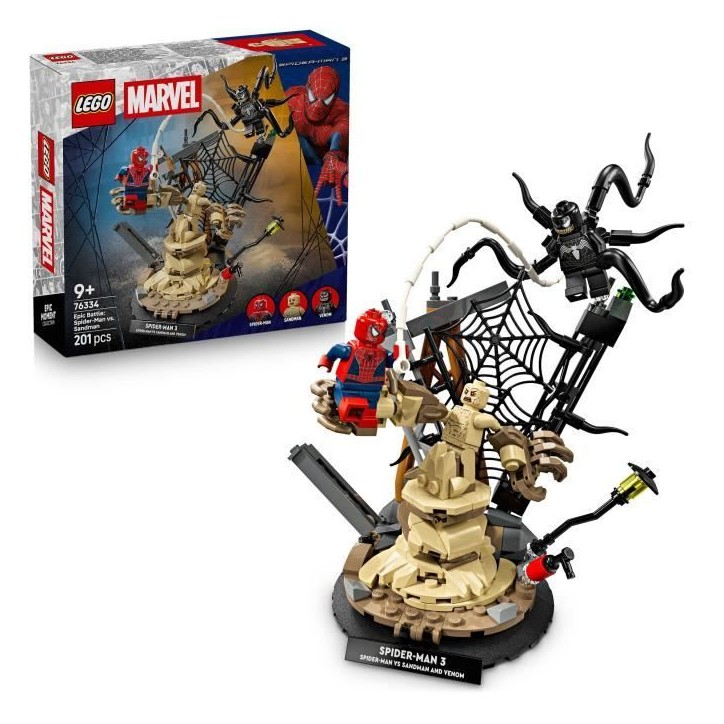 LEGO | Marvel 76334 Le Combat Légendaire entre Spider-Man et Sandman - Jouet des 9 ans LEGO | Marvel 76334 Le Combat Légendaire entre Spider-Man et Sandman - Jouet des 9 ans