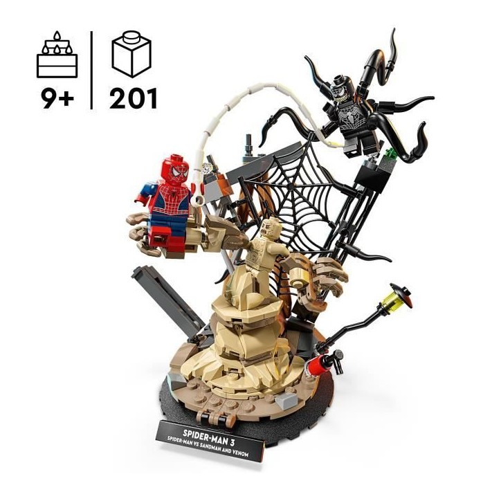 LEGO | Marvel 76334 Le Combat Légendaire entre Spider-Man et Sandman - Jouet des 9 ans LEGO | Marvel 76334 Le Combat Légendaire entre Spider-Man et Sandman - Jouet des 9 ans